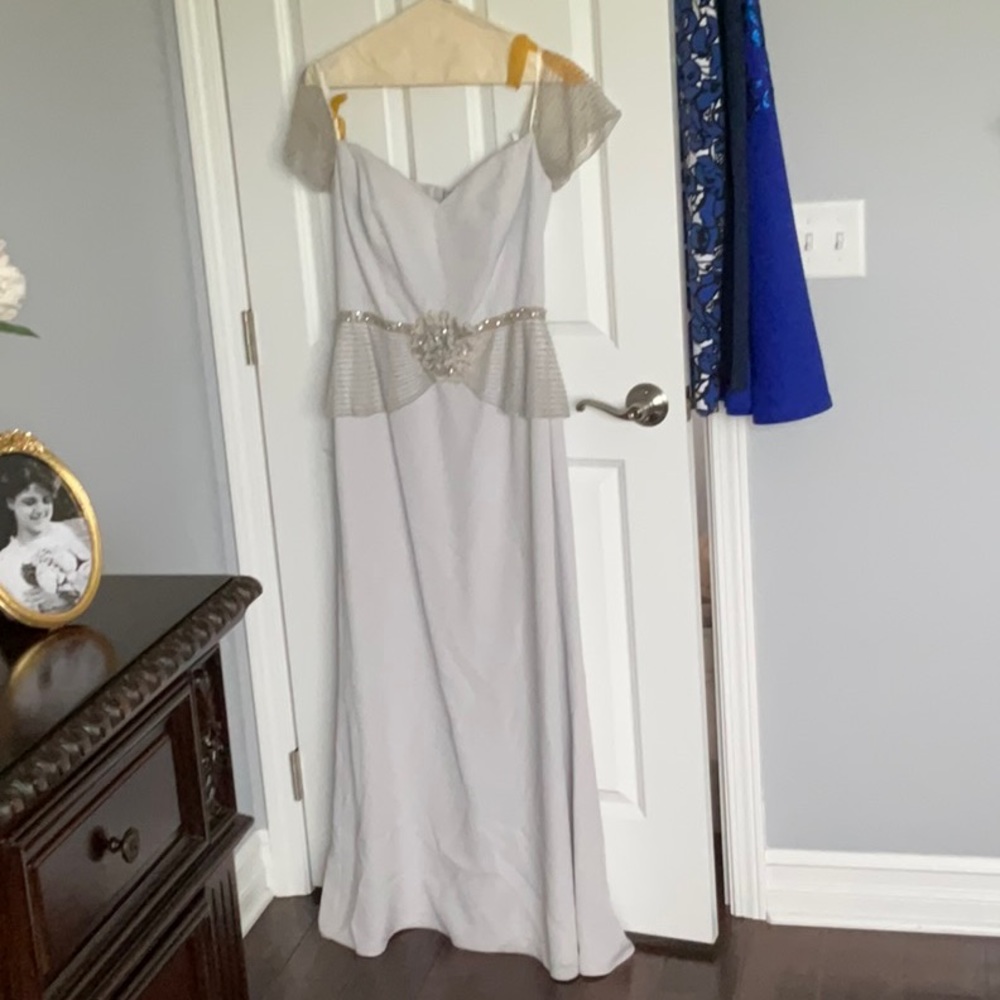 Light gray mother of the bride dress worn once.